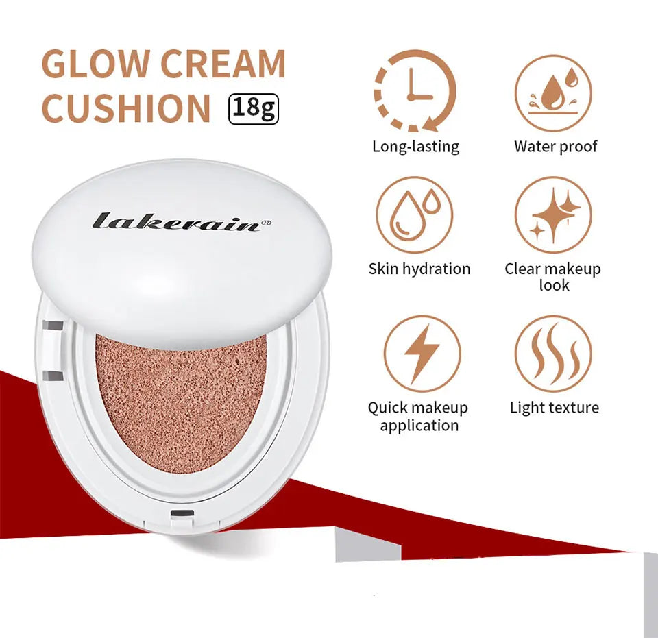 Liquid Foundation Air Cushion Compact for Hydrating Glow Finish