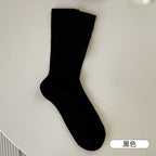 Cotton Nylon Hollow Knit Long Socks