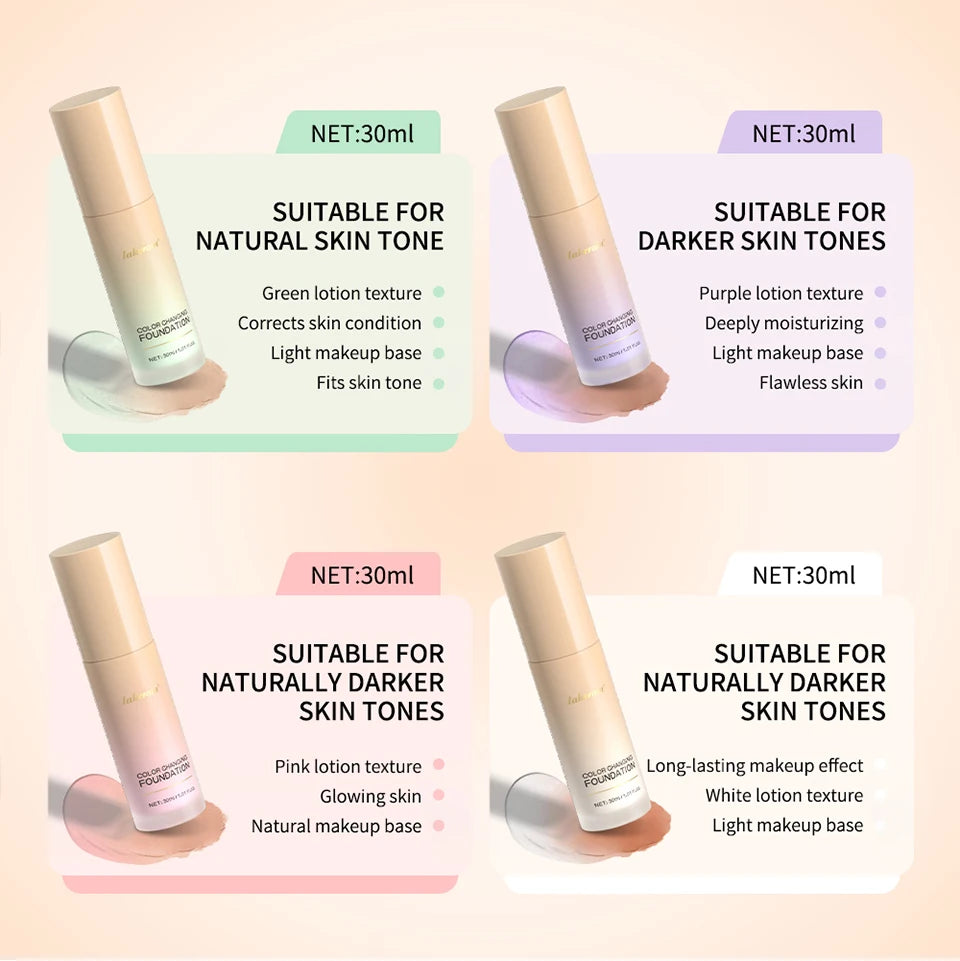 Liquid Foundation Color Changing Face Concealer