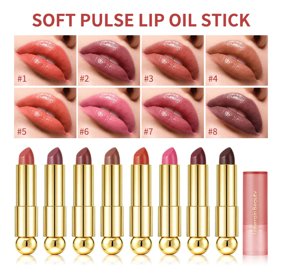 Tinted Lip Oil Stick Moisturizing Glossy Plumping Lipstick
