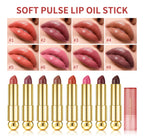 Tinted Lip Oil Stick Moisturizing Glossy Plumping Lipstick