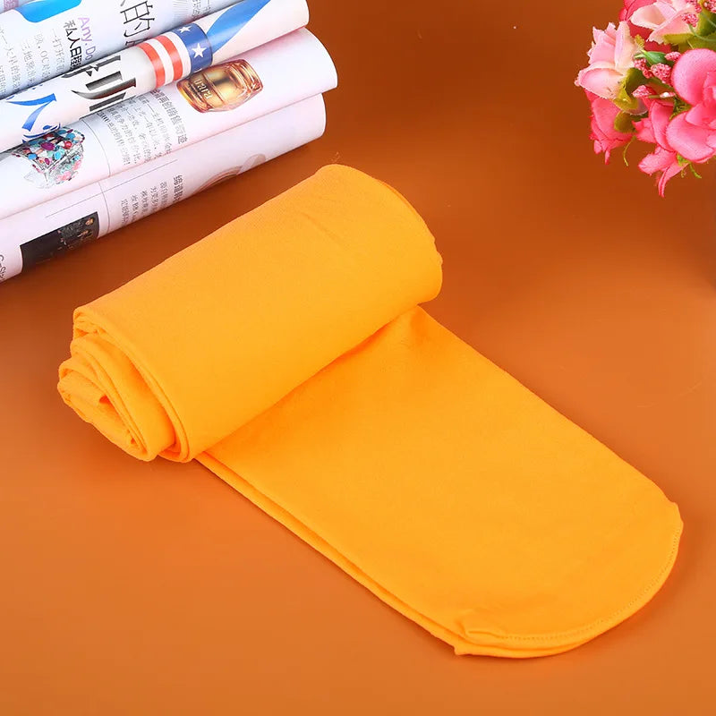 Seamless Nylon Polyester Candy Color Elastic Tights - 18