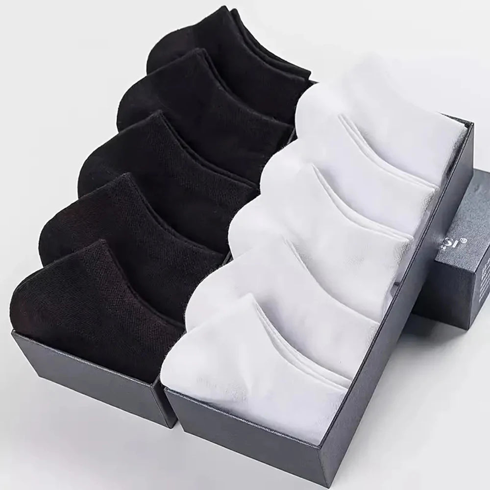 Polyester Elastane Mens No Show Low Cut Casual Socks