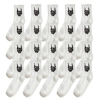 Polyester Elastane Skeleton Hand Print Crew Socks