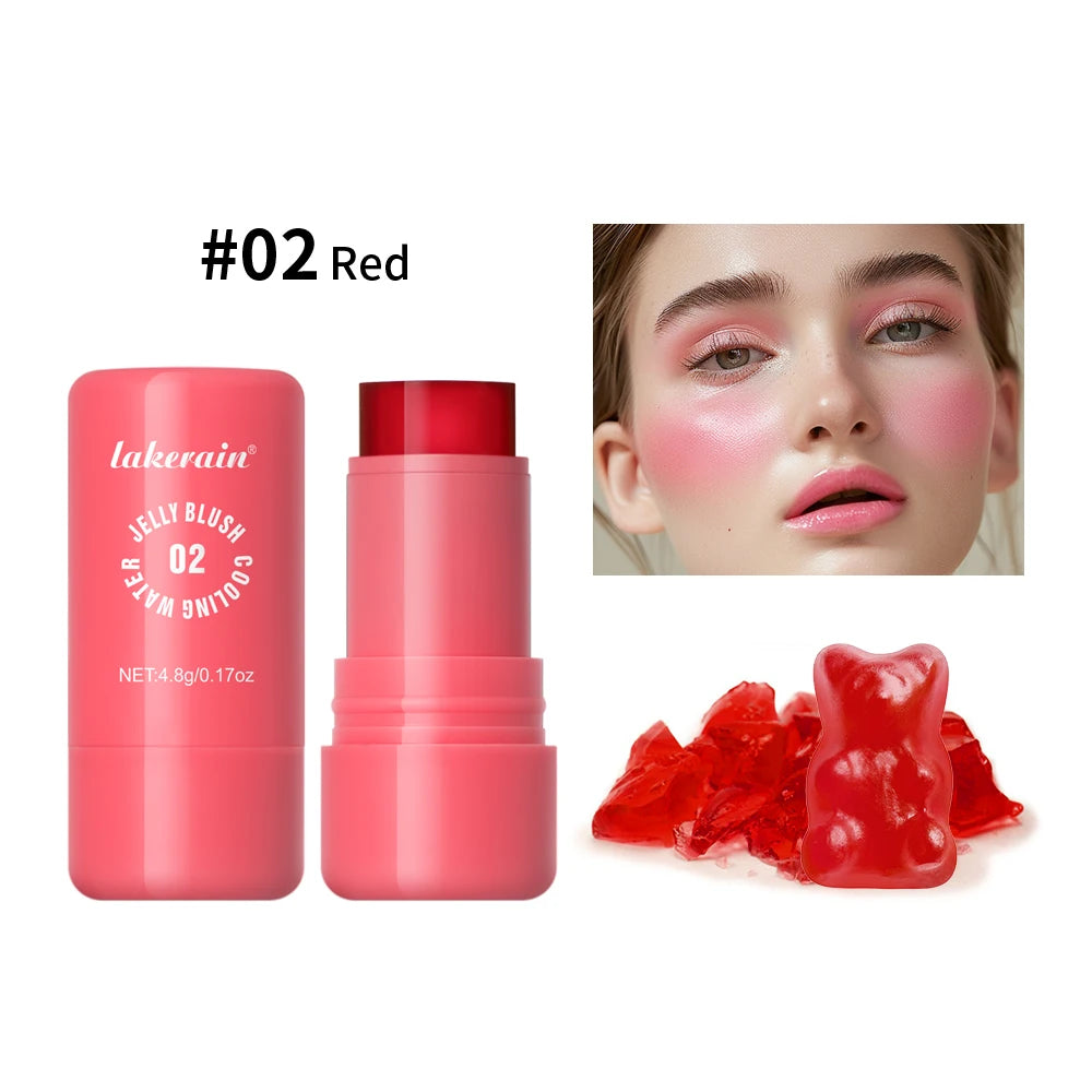 Cooling Water Jelly Tint Blush Stick for Lips and Cheeks