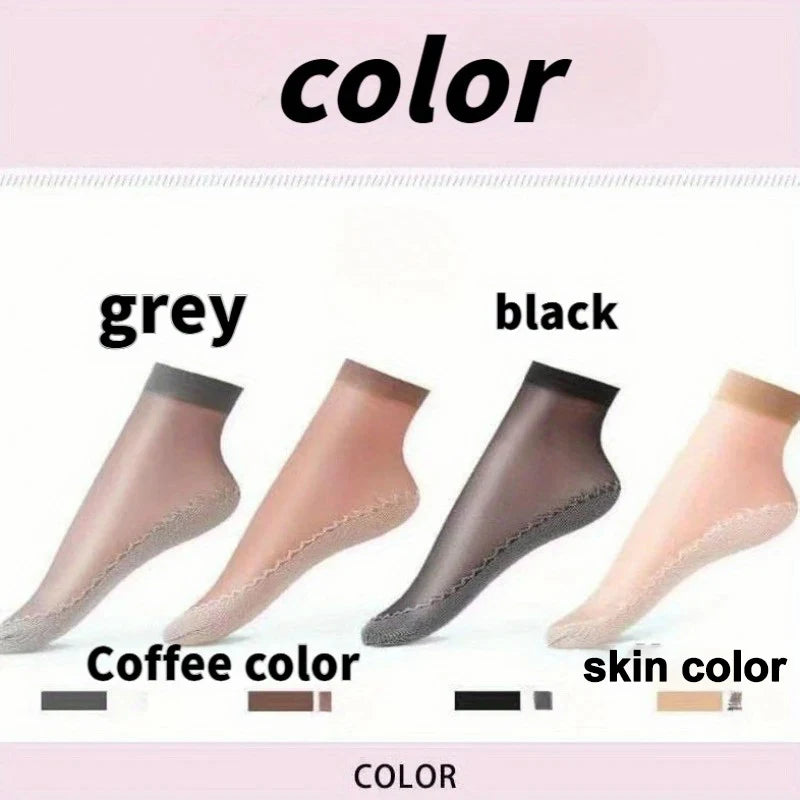 Cotton Nylon Low Tube Casual Socks 5 Pair Set - 2