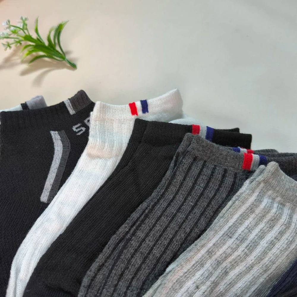 Polyester Spandex Ankle Socks Breathable Sports Casual Footwear