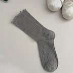 Polyester Elastane Casual Mid Tube Socks