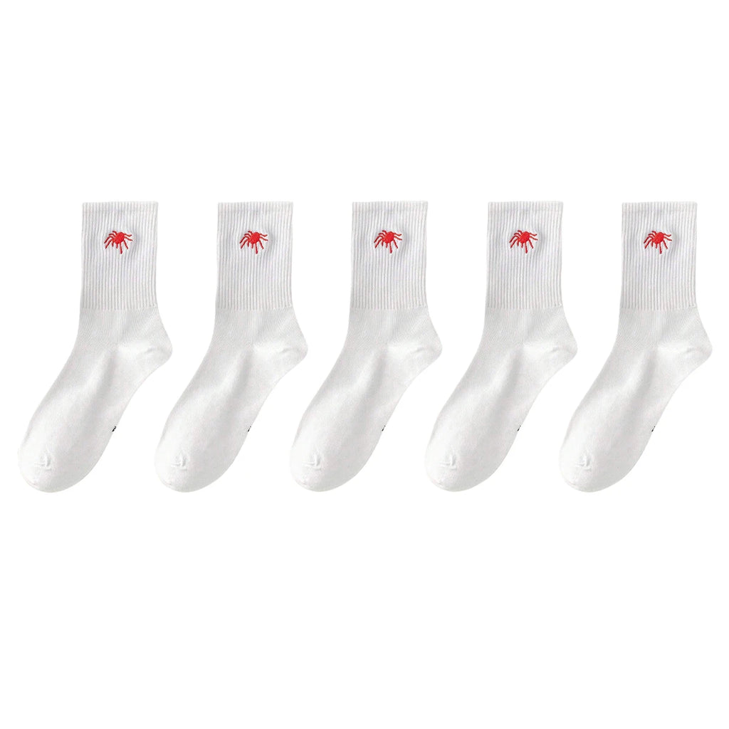 Polyester Elastane Knit Crew Socks