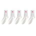 Polyester Elastane Knit Crew Socks