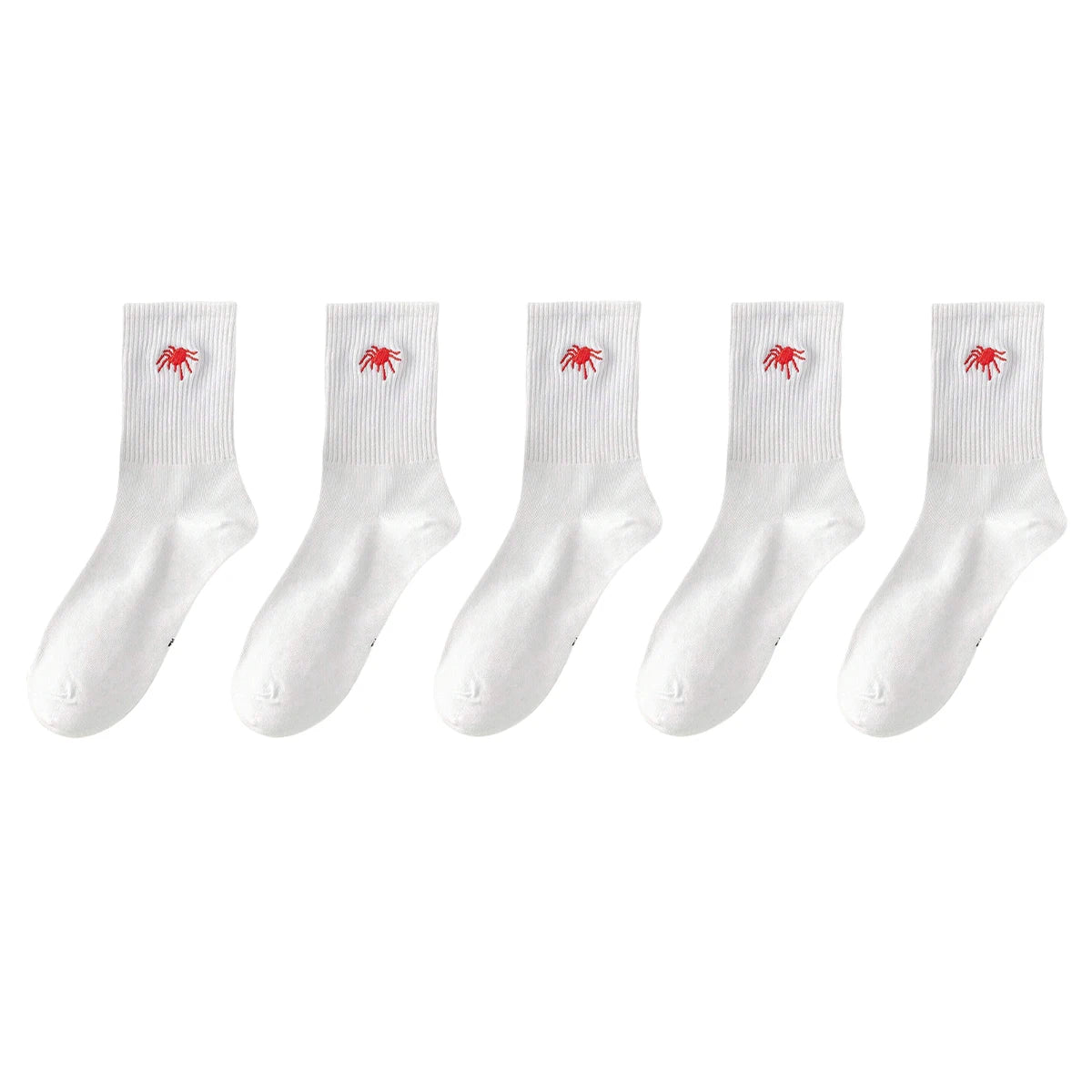 Polyester Elastane Knit Crew Socks