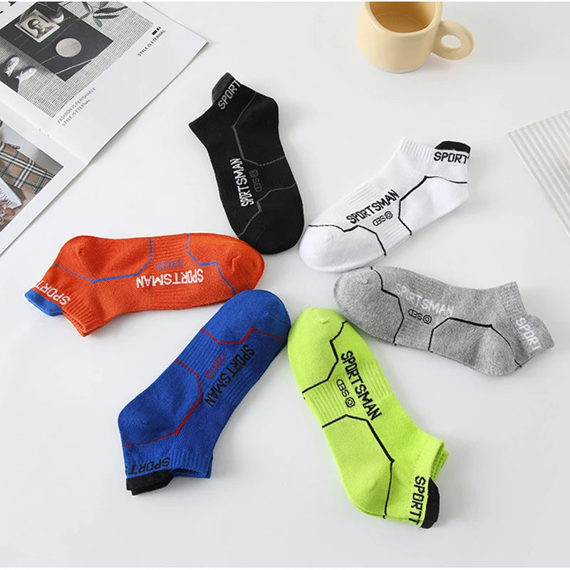 Cotton Polyester Blend Breathable Ankle Sports Socks