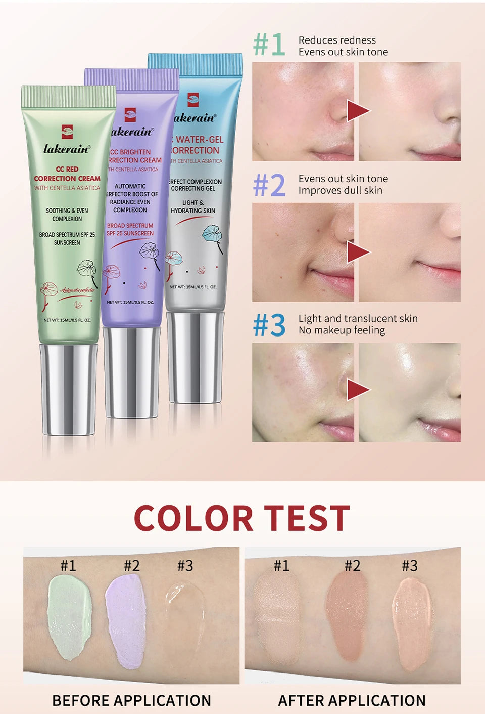 Color Correcting CC Cream Facial Primer Base Makeup