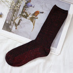 Cotton Blend Glitter Mid Tube Socks 3 Pairs