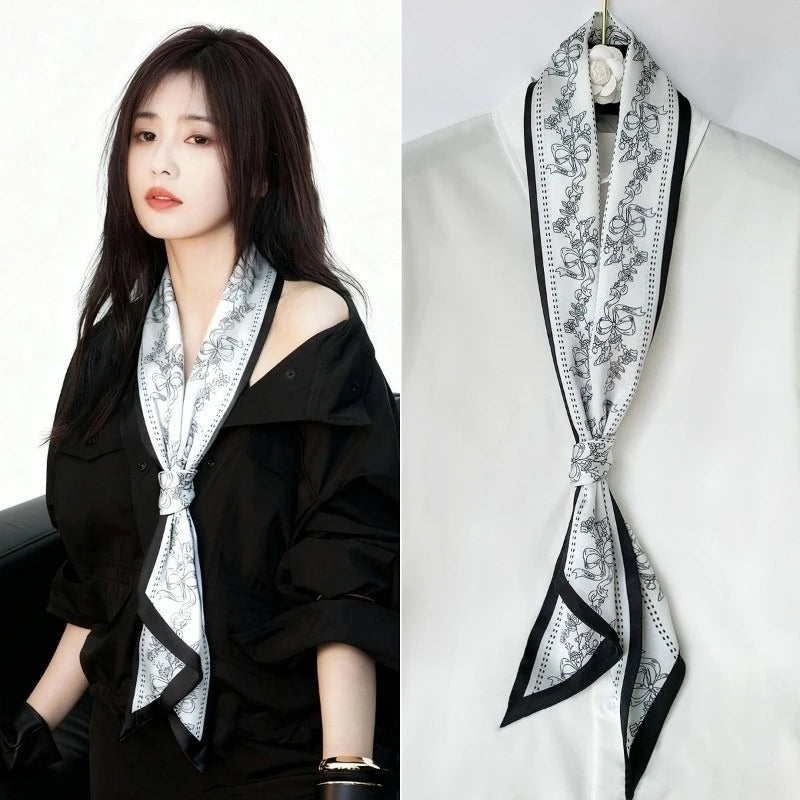 Polyester Printed Long Scarf Neck Accessory