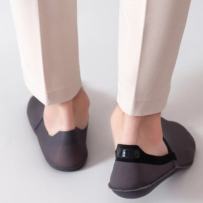 Men Cotton Blend Low Cut Invisible Socks - 13