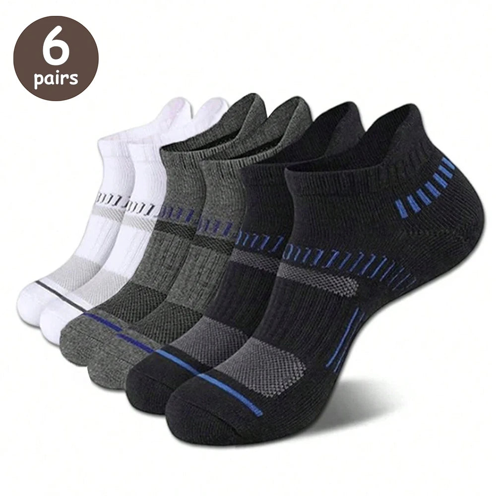 Polyester Blend Casual Ankle Socks For Men