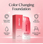 Color Changing Cream Foundation Skin Tone Matching Makeup 30ml