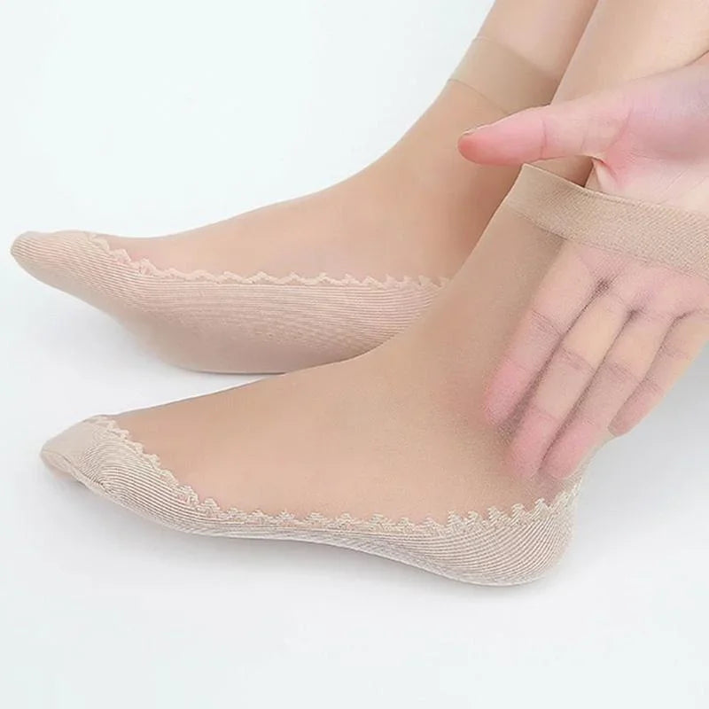 Womens Nylon Breathable Anti Slip Ankle Socks