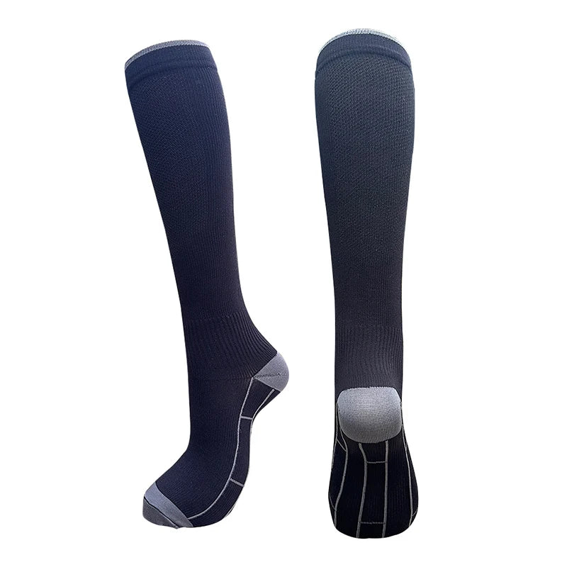 Nylon Polyester Compression Socks 20 30mmHg Circulation Support - 17