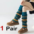 Polyester Bohemian Striped Leg Warmers