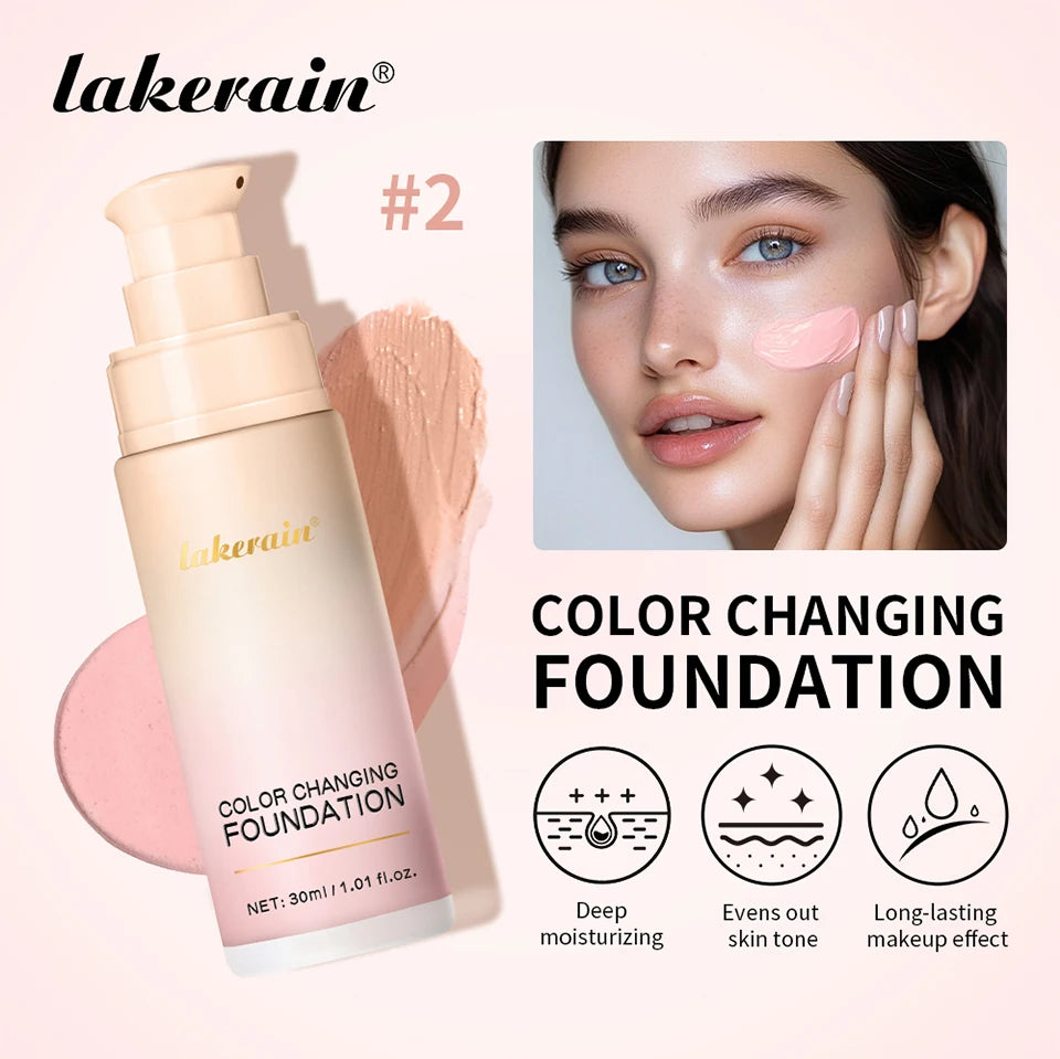 Color Changing Liquid Foundation Moisturizing Base Makeup - 7