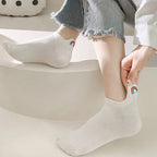 Cotton Embroidered Animal Crew Socks