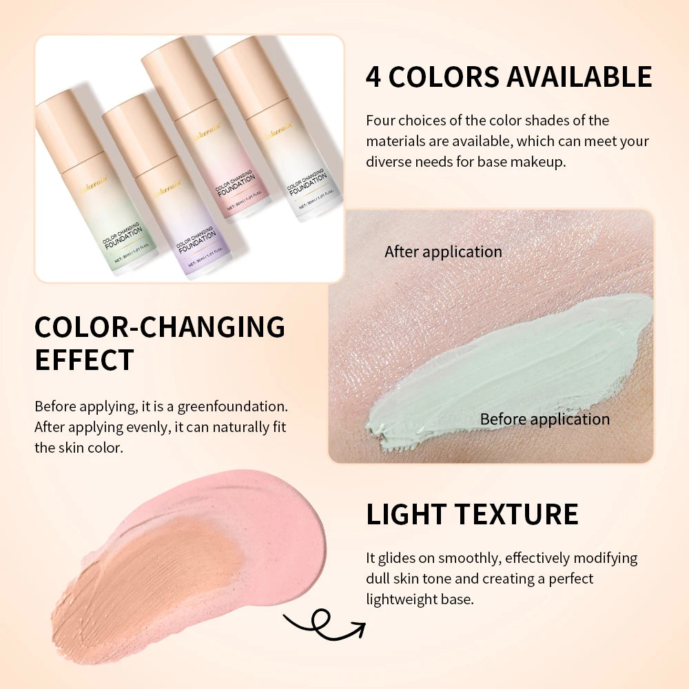 Color Changing Liquid Foundation Moisturizing Base Makeup - 4