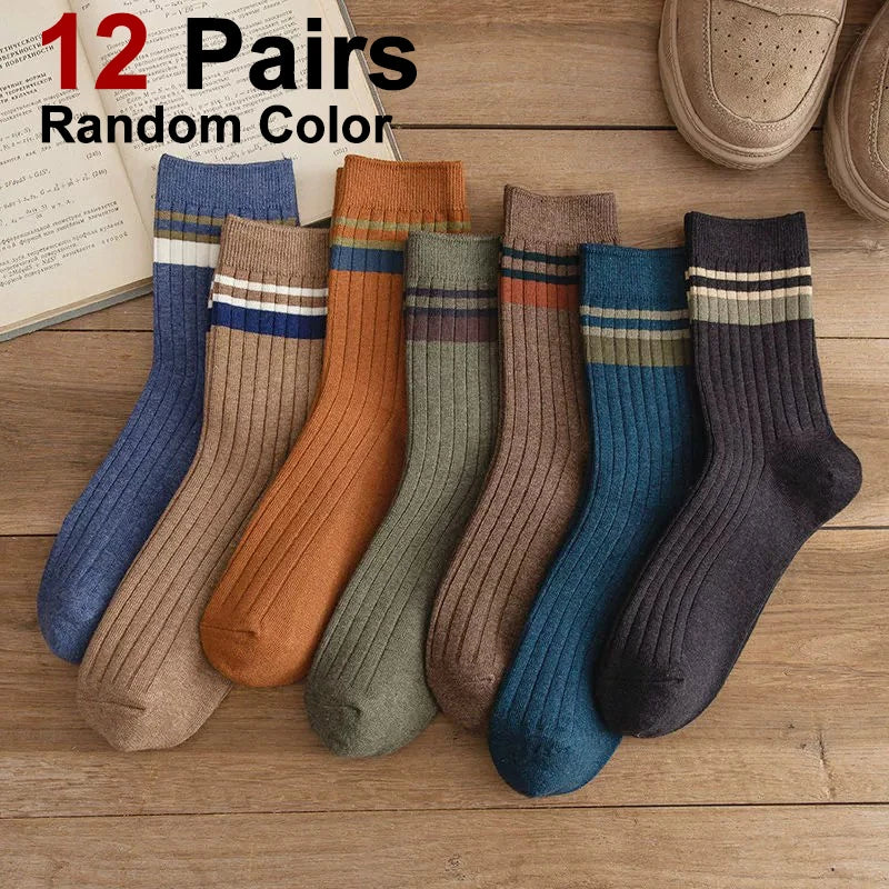 Polyester Elastane Blend Crew Socks