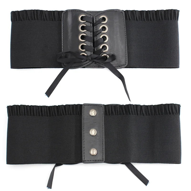 Synthetic Leather Waist Cincher Corset Belt