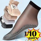 Nylon Elastane Breathable Anti Slip Women Boat Socks