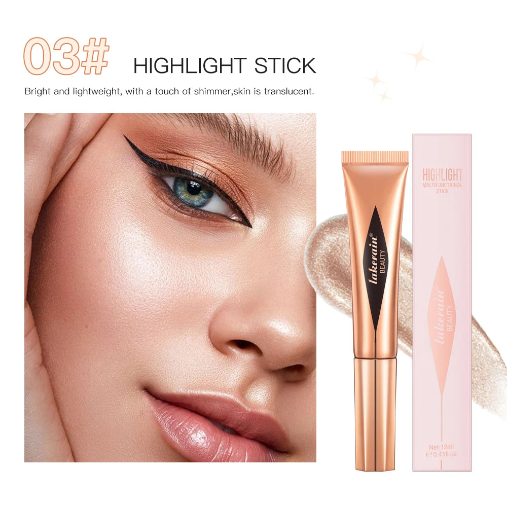 Liquid Face Contour Highlighter and Blush Wand Makeup Applicator