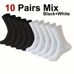 Polyester Blend Crew Socks Breathable Athletic Footwear