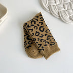 Thick Wool Leopard Print Thermal Socks for Women