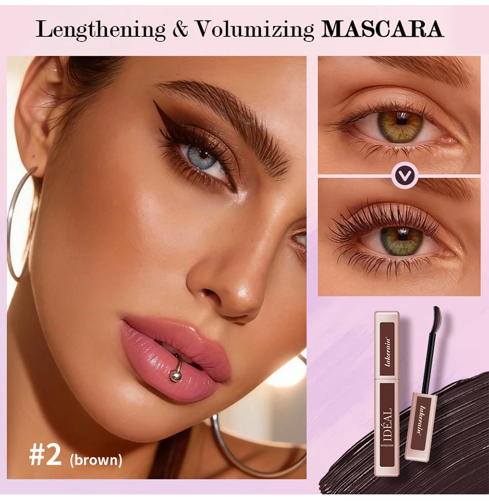 Waterproof Lengthening and Volumizing Eyelash Mascara - 13