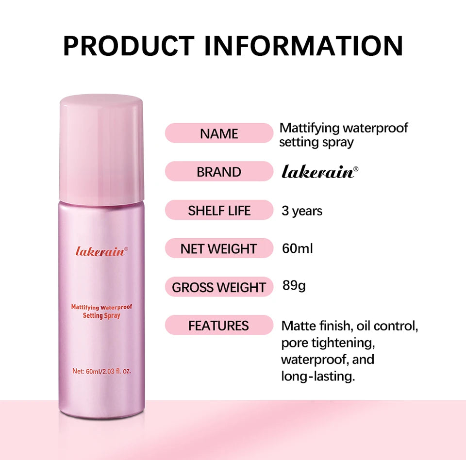 Matte Finish Waterproof Makeup Setting Spray - 17