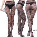 Nylon Spandex Jacquard Patterned Fishnet Pantyhose Tights