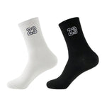 Polyester Elastane Crew Socks Graphic Casual Footwear
