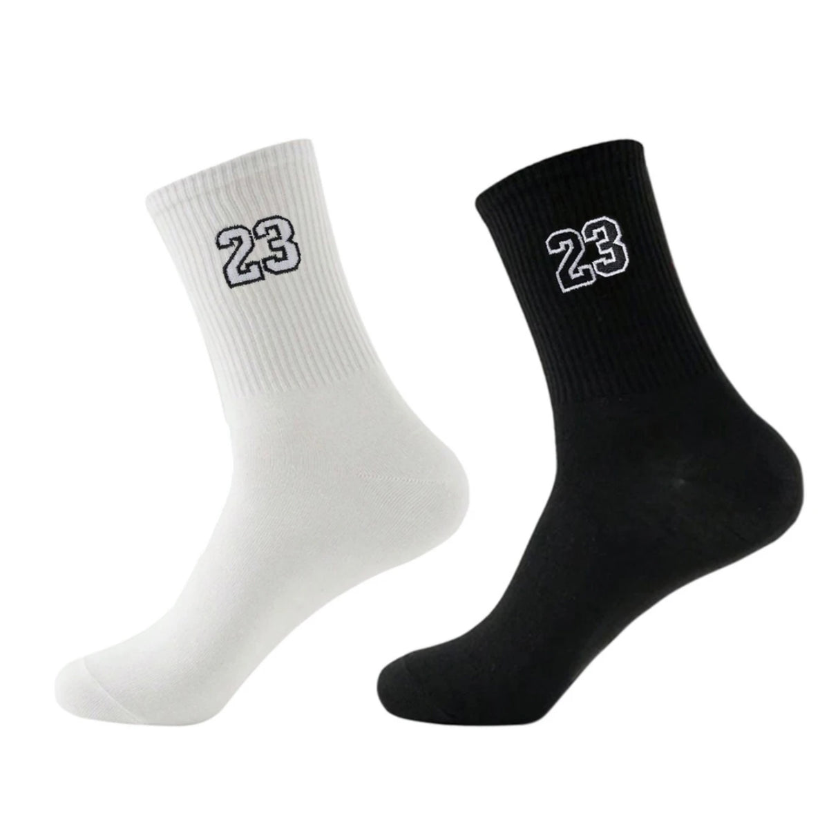 Polyester Elastane Crew Socks Graphic Casual Footwear