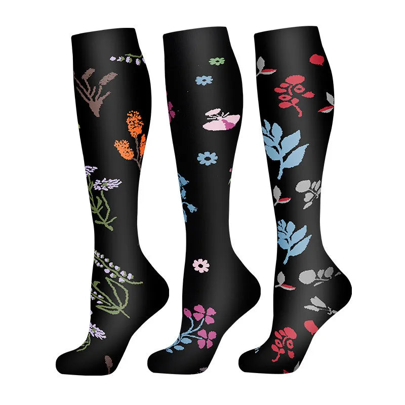 Nylon Polyester Elastane Knee High Compression Socks - 15