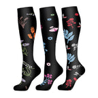 Nylon Polyester Elastane Knee High Compression Socks