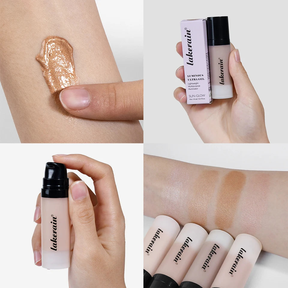 Water Based Gel Face Highlighter and Illuminating Makeup Primer - 16