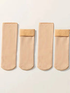 Thick Velvet Fleece Lined Winter Socks