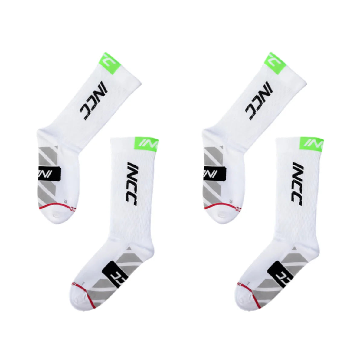 Polyester Nylon Elastane Athletic Cycling Knee High Socks