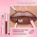 Mini Lip Liner Lipstick and Lip Gloss Makeup Set