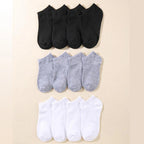 Polyester Elastane Low Cut Ankle Socks 20 Pair Pack
