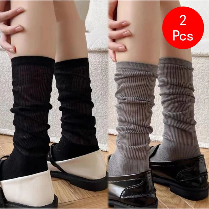 Polyester Blend Knee High Loose Stockings