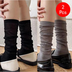 Polyester Elastane Women Mid Length Lolita Casual Socks