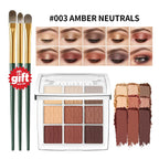 9 Color Powder Eyeshadow Palette with Makeup Brush