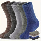 Thick Wool Blend Thermal Crew Socks 5 Pair Set